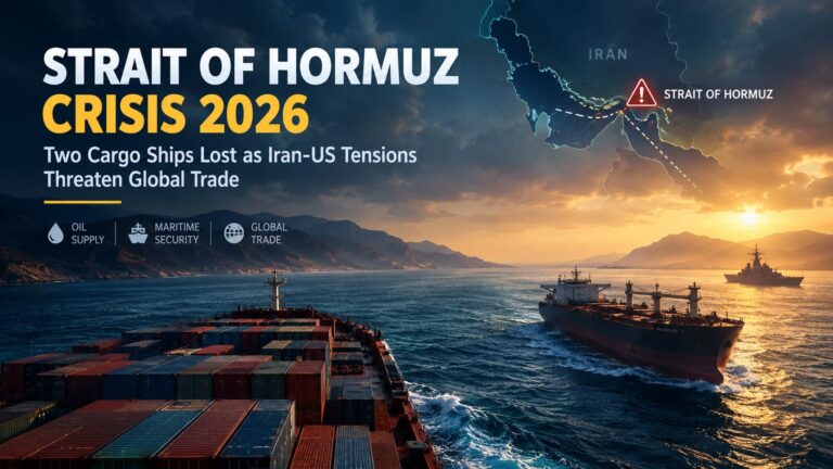 Strait of Hormuz Crisis 2026: Two Cargo Ships Sink in 24 Hours as Iran-US War Escalates Strait of Hormuz Crisis 2026: Two Cargo Ships Sink in 24 Hours as Iran-US War Escalates
