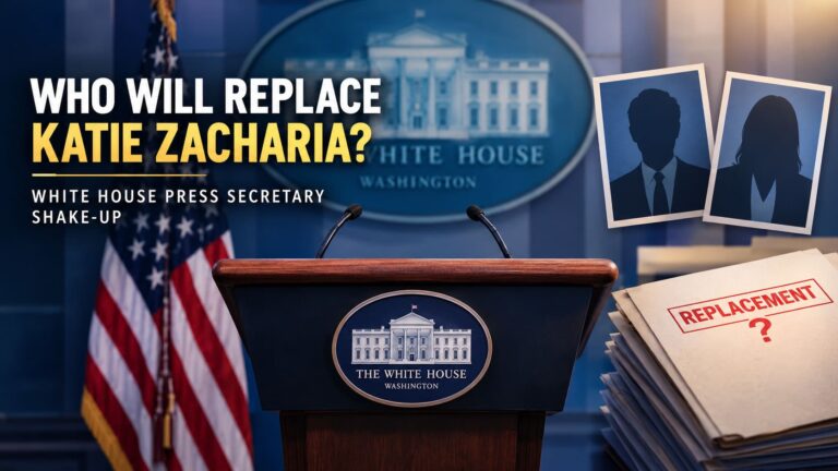 Who Is the New White House Press Secretary After Katie Zacharia’s Ousting?